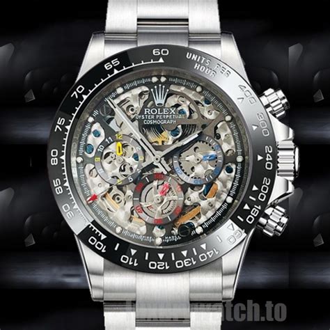 rolex daytona skeleton dial|rolex daytona watch 2021.